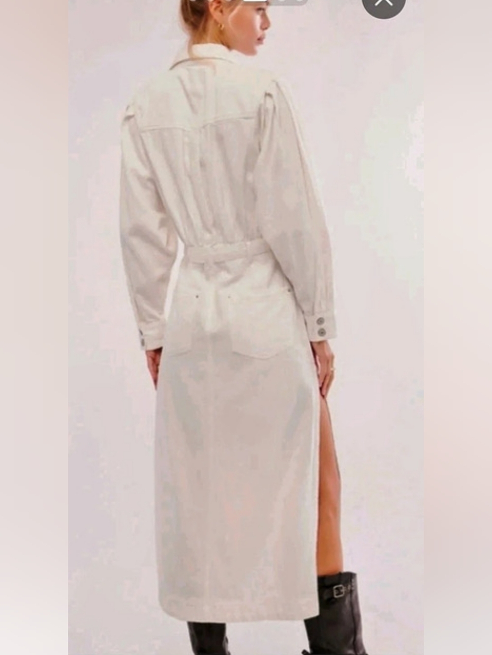 Free People Mad Love Denim Midi Dress - Picture 4 of 6